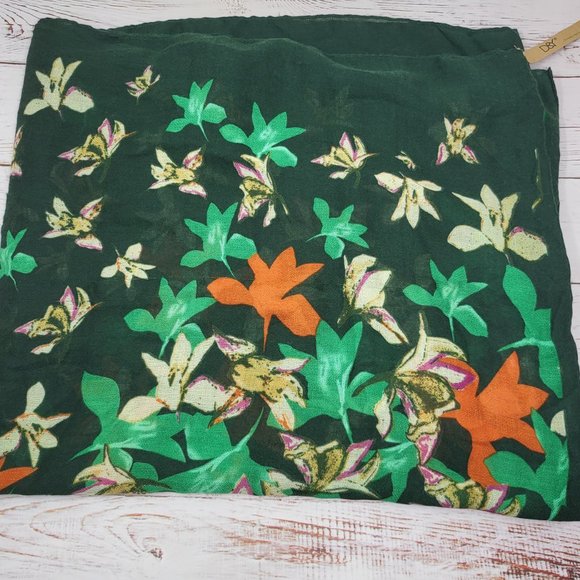 Floral Sheer Loop Infinity Scarf - Picture 2 of 2